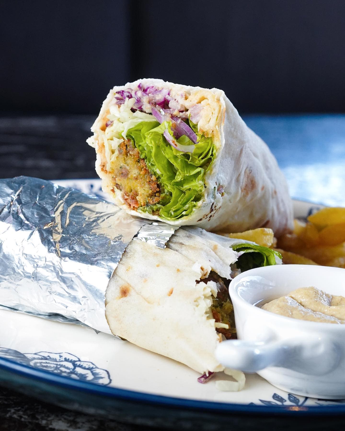 Wrap with dipping sauce